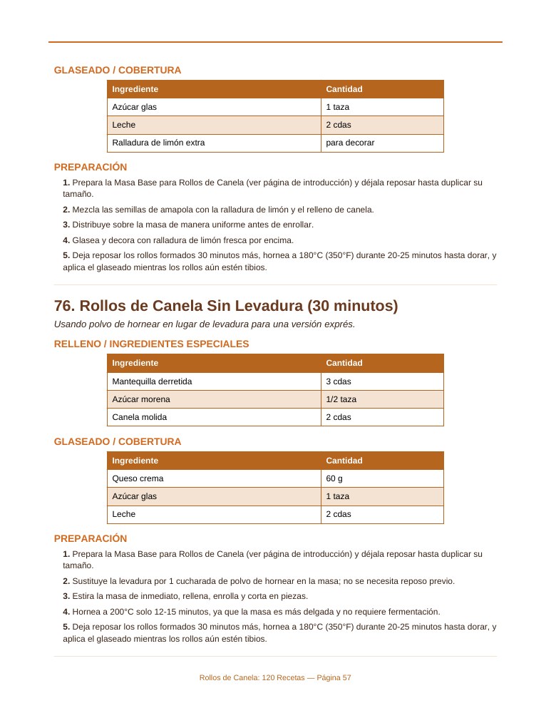 Página interior real: Rápidos y fáciles
